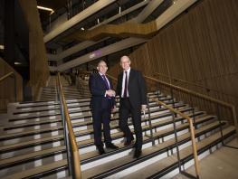 Deputy first Minister, John Swinney, Principal & Chief Executive, Paul Little 