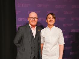 Gary Maclean and Lorna McNee stand together for a picture 