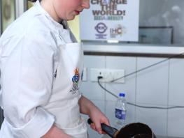 Kaylyn prepping macaroons for UWYC 