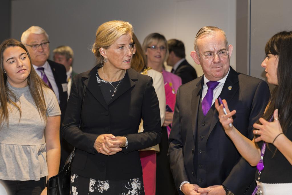 Her Royal Highness the Countess of Wessex visits City of Glasgow College to formally open the City Campus.