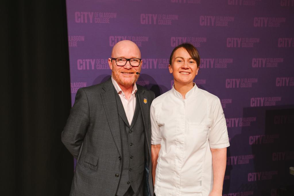 Gary Maclean and Lorna McNee stand together for a picture