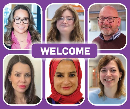 Top row: Amy Paterson, Ciara McCarthy and Dave Anderson Bottom row: Laura Heggie, Manira Ahmad and Polly Vaker