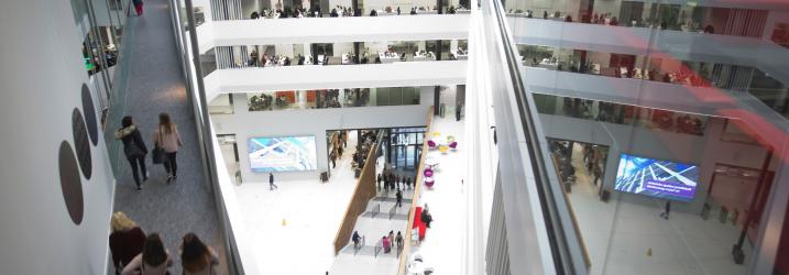 City of Glasgow College, City campus atrium.