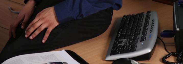 accountant's desk with keyword and book